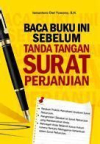 Image of Baca Buku INI Sebelum Tanda Tangan Surat Perjanjian