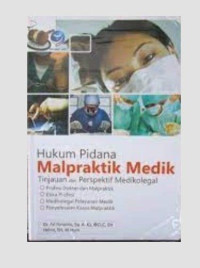 Image of Hukum Pidana Malpraktik Medik