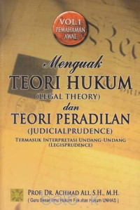 Image of Menguak Teori HukuAm (Legal Thory) Dan Teori Peradilan (Judicialprudence):Termasuk Interpretasi Undangan-Undangan (Legisprudence)