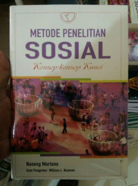Image of Metode Penelitian Sosial Konsep-Konsep Kunci