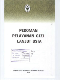 Image of Pedoman Pelayanan Gizi Lanjut Usia